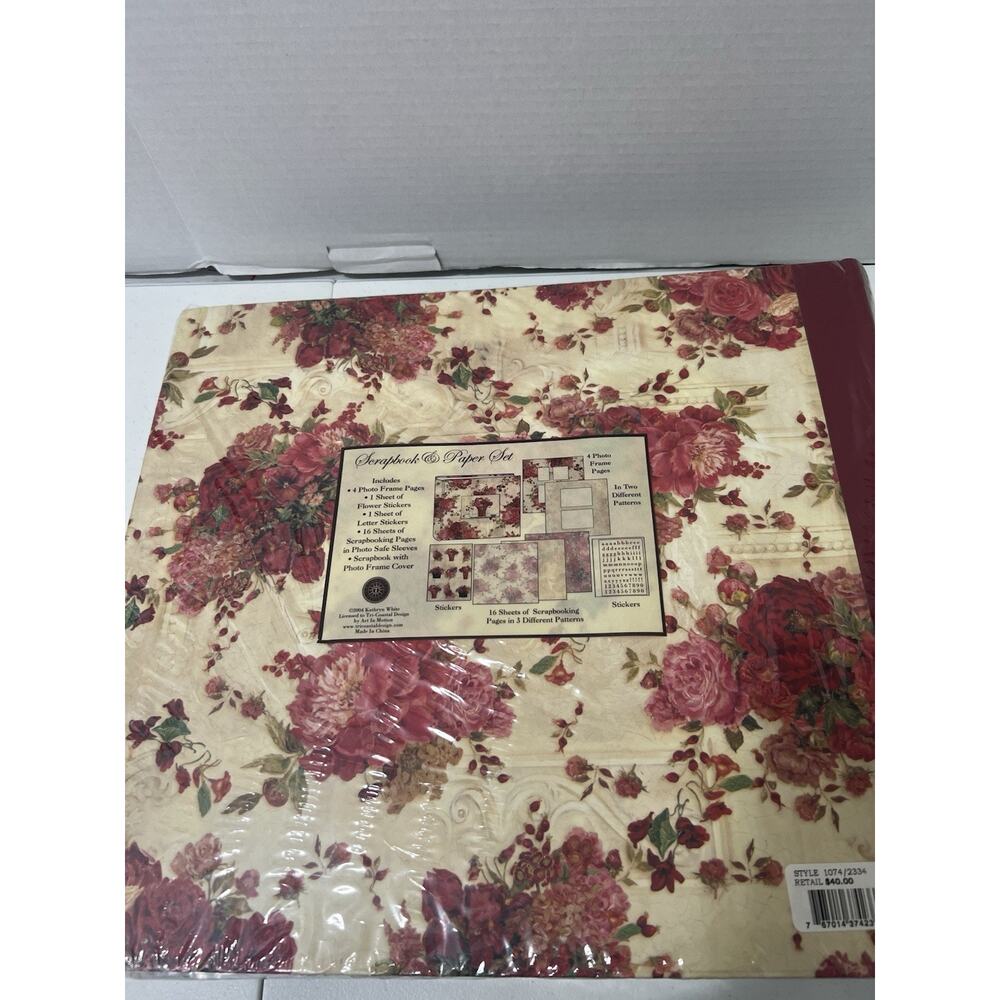 Tricoastal Designs Rose Photo Frame Scrapbook Album Stickers paper New‎ 15 By 13 - Picture 4 of 8
